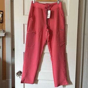 FIGS M petite Yola hi-waist pant in Desert Rose NWT